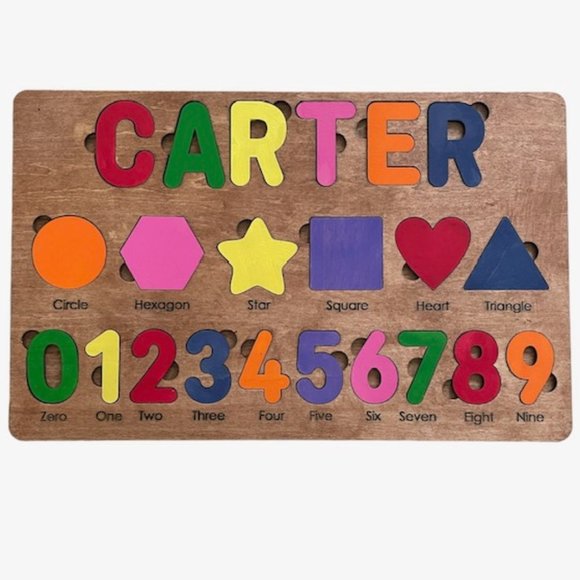 Puzzles Personalized Wood Puzzle Interactive Toys Gift for Child Child's Puzzle - Picture 4 of 5